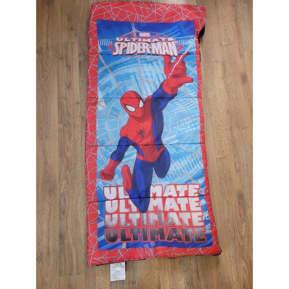 2014 Marvel Ultimate Spiderman Sleeping Bag-Kids/Youth 56"